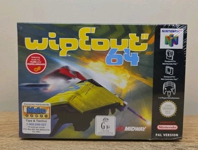 Wipeout 64 Nintendo 64 (N64) - SEALED - PAL - Rare Retro Game - Brand New - Image 1 of 4