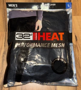 Pantalones de malla 32Degrees Heat (talla L) para hombre capa base rendimiento elásticos cálidos negros - Imagen 1 de 13
