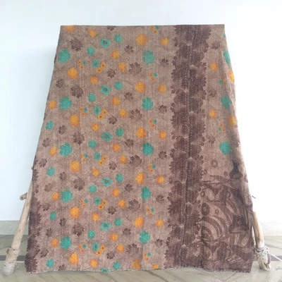 Manta Kantha India de Colección Manta Bohemia de Un Tiro 1 Pc Rally Gudari Foto 1 de 2