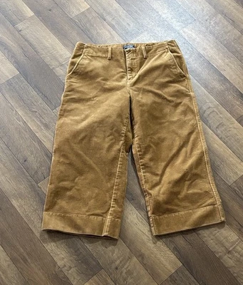 Land’s End Marrón Pana Culotte Capri Pantalones Cortos Otoño Temporada 12P Informal Boho Y2K  Foto 1 de 4