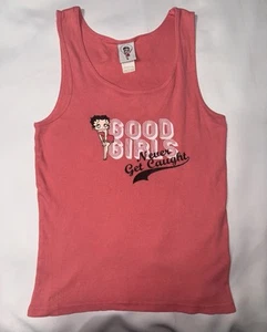 Vintage Y2K Rare Betty Boop Shirt Tank Top 2005 Size L - Picture 1 of 21