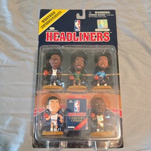 HEADLINERS NBA WESTERN CONFERENCE DESTACADOS 1997 Olajuwon, Kemp, Stockton, raro - Imagen 1 de 2