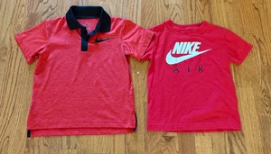 A Lot 2 Boy's Nike Short Sleeve Shirts, Size 6, 5-6 Years Old - Picture 1 of 3