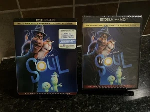 Disney Soul 4k Ultra HD + Blu-Ray + Digital, Pixar 2020 New Sealed Slipcover - Picture 1 of 2