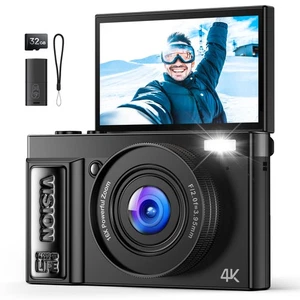 Digital Camera 4K for Photography Vlogging: 64MP Cameras for Video - 16X Zoom... - Picture 1 of 8