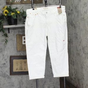 Levi's Womens Plus Size Size Boyfriend Jeans 289440039 Simply White 20W - Picture 1 of 9