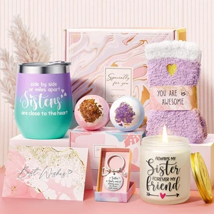 Schwestern Geschenke von Schwester Weihnachtsgeschenke für Schwestern von Bruder, beste Freundin  - Bild 1 von 12