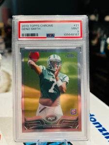 PSA 9 2013 Topps Chrome - Geno Smith #21 ROOKIE RC NEW YORK JETS LV RAIDERS - Bild 1 von 2