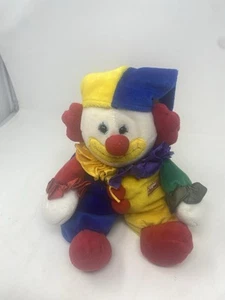 Applause Plush Les Petits Marcel Circus Clown Vtg Toy Primary Colors - Picture 1 of 8