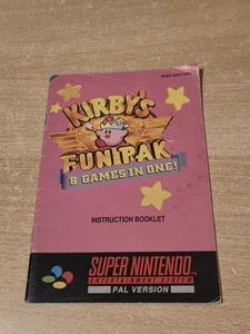 SNES Super Nintendo Kirby's Fun Pak Instruction Booklet UKV - Bild 1 von 2