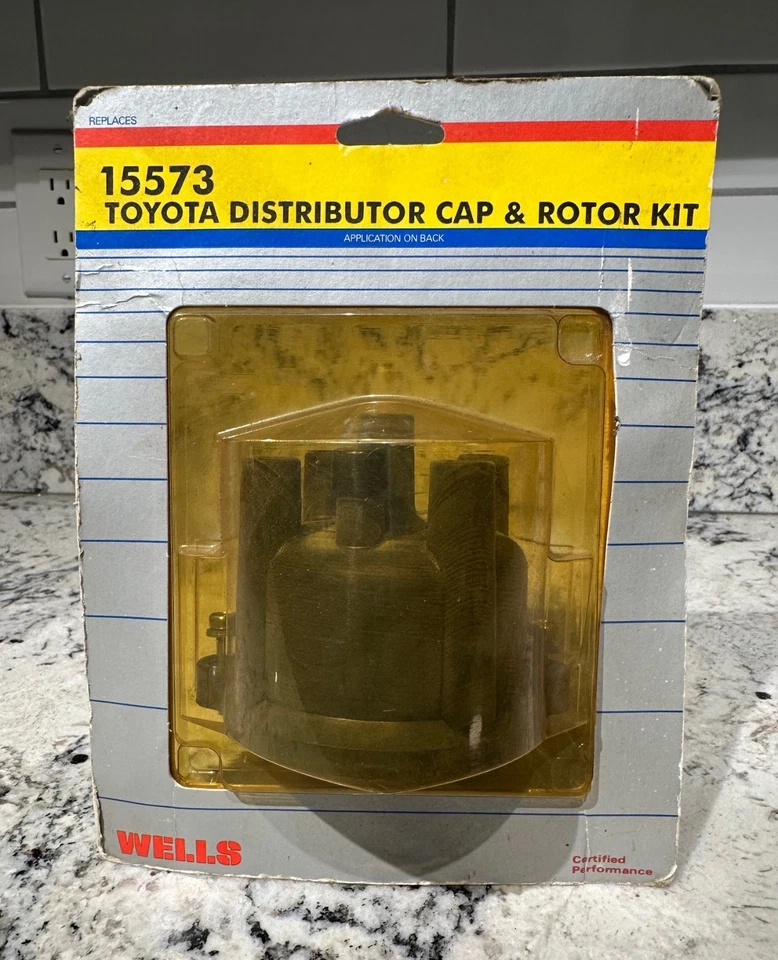 WELLS Toyota Distributor Cap & Rotor Kit Pickup 4 Runner '85-92 IOB NOS Foto 1 de 3