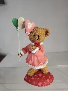 Vtg**RETIRED** 2002 Home Interiors & Gifts Kuddles Korner, February's Bear - Picture 1 of 5