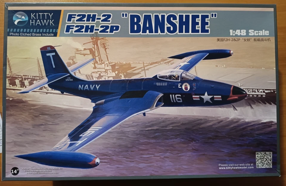 Kitty Hawk 80131 F2H-2/F2H-2P BANSHEE SCALA 1:48 - Immagine 1 di 1