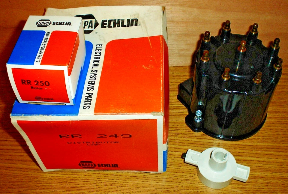 New Napa Echlin RR 249 Distributor Cap & RR 250 Rotor ECH RR249 RR250 NOS - Image 1 of 1