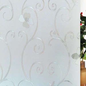 3D Flower Privacy Window Film,Frosted Decorative Glass Door Film,No Adhesive ... - Picture 1 of 9