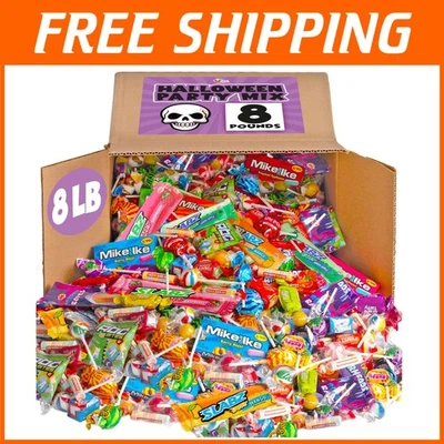 Assorted Bulk Party Mix - 8 lbs of Individually Wrapped Candies for Events - Image 1 of 4