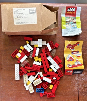 1970's Kraft Lego mail order set Original box offer sheet 84 Bricks Two Inserts - Image 1 of 4