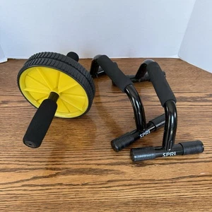 SPRI Liegestützstangen und Ab Rad. Heimtrainer Calisthenics Geräte - Bild 1 von 8