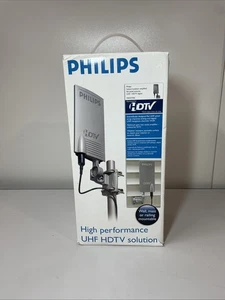 🐞 Philips MANT940 Innen Außenbereich verstärkte UHF-Flachbildantenne TV HDTV NEU - Bild 1 von 6