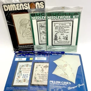 6 Vintage Kreuzstich Nadelsets: Dimensions Bucilla Needles n Hoops Vogart - Bild 1 von 5