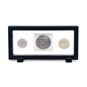 Pièce de monnaie Présentoir boîte Médailles Bijoux Stockage Collection - Photo 1/12