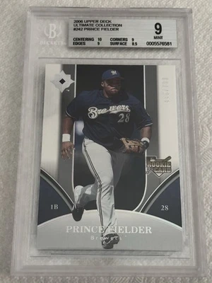 2006 Prince Fielder Upper Deck Ultimate Collection Rookie #446/799🔥BGS 9🔥 - Image 1 of 2