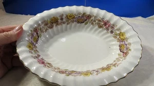 Royal Doulton Mayfair H4897, banda floral multicolor plato para servir 10" de ancho - Imagen 1 de 7