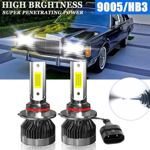 For Lincoln Town Car 2003-2011 White LED Headlights High Beam Bulbs Kit 9005/HB3 - Picture 1 of 9