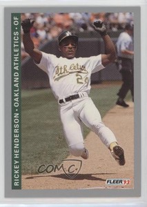 1993 Fleer Rickey Henderson #294 HOF