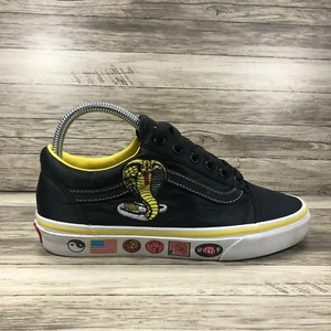 Sneakers da skate Vans Cobra Kai nere unisex W7,5 M6 Strike First Strike Hard - Foto 1 di 14
