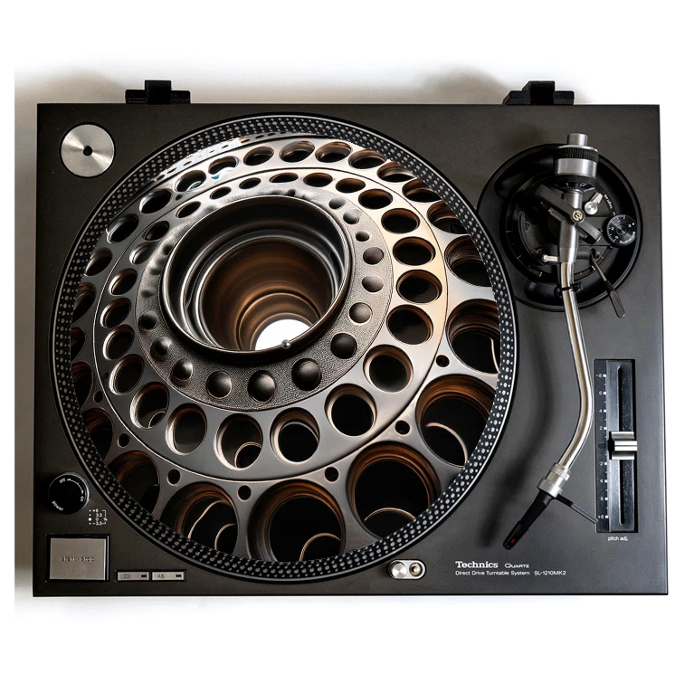 DJ Turntable Slipmat for Vinyl Records Fits any 12" Player Illusion Slip Mat - Image 1 of 1