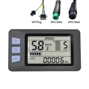 P3H Electric Bike Meter Display 24V 36V 48V 60V for Electric Scooter (5PIN) M6M6 - Bild 1 von 9