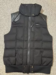 Nobis Canada Ricky Bobby Vest Men’s M Black White Duck Down Quilted Full Zip - Picture 1 of 14