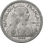 [#224539] FRENCH INDO-CHINA, 10 Cents, 1945, Aluminium, VZ, KM:28.2
