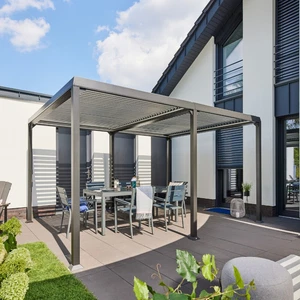 Lamellendach Lamellenpavillon Pavillon Pergola Gartenpavillon Aluminium Outdoor - Bild 1 von 9