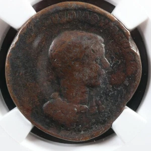 Diadumenian Sestertius NGC G 217-218 Emperor standards Rome RIC 211 - Picture 1 of 3