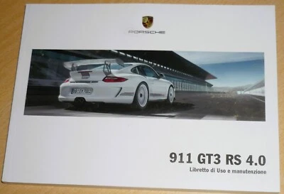 Porsche 911 GT3 RS 4.0.Libretto istruzioni uso manutenzione 911 GT3 997 ITA - Immagine 1 di 2