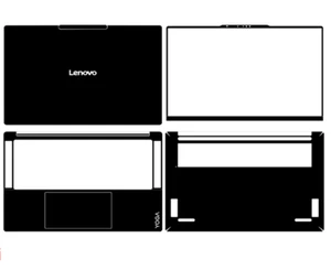 Aufkleber Skin Cover für Lenovo Yoga Slim 7 14Q8X9 Laptop Kohlefaser Vinyl Decal - Bild 1 von 37