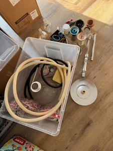 Dschinni Shisha 4S Crystal, viel Zubehör (Kaloud Lotus, Hookain Köpfe, etc.) - Bild 1 von 5