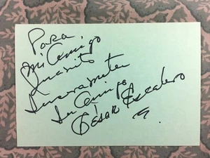 César Escalero - Mexican Cinema - Los hermanos Centella  - Autographed 1984 - Picture 1 of 2