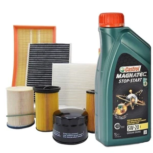 KIT TAGLIANDO 5 LT OLIO CASTROL 5W20+3 FILTRI FORD ECOSPORT 1.0 EcoBoost - Foto 1 di 1