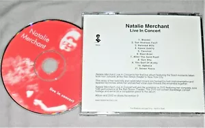 NATALIE MERCHANT Live in Concert RARE ADVANCE CD promo HDCD 1999 USA album NM/EX - Picture 1 of 3