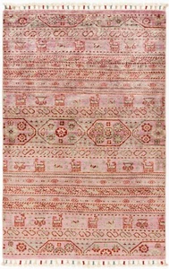 Ziegler Handgeknüpfter Orientteppich 150x100 cm-Fine,Carpet,Rug,Neu,Rosa - Bild 1 von 8