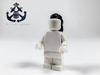 LEGO The Hobbit Hunter Orc Black Hair Long Mullet Top Knot 18166 For Minifigure - Image 1 of 2