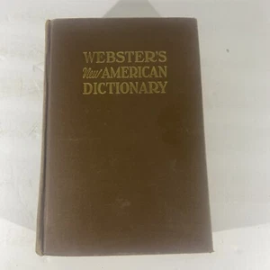 Vintage Webster's New American Dictionary Indexed 1962 Hardback Cottage Core - Foto 1 di 9
