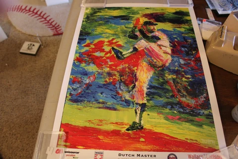 RARE Minnesota Twins BERT BLYLEVEN "DUTCH MASTER" Baseball Poster Robert Blehert Cover