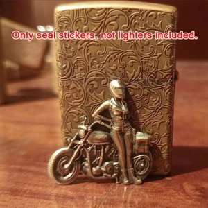 1 pieza. Hermosa pegatina de latón para sello de motociclista para ZIPPO - Imagen 1 de 1