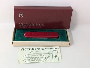 Vintage Victorinox Swiss Army Knife Red Ambassador 74mm With Box & Instructions - Picture 1 of 13