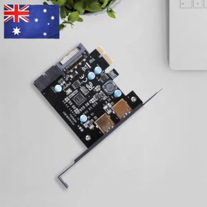 PCI-E to USB 3.0 2 Port PCI Express Expansion Card 19-Pin Power Connector - Afbeelding 1 van 5