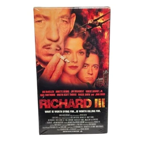 Richard III VHS Tape Sealed 1996 Robert Downey Jr. Nigel Hawthorne - Foto 1 di 6